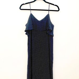 Polka dot flounce mini dress by ATM